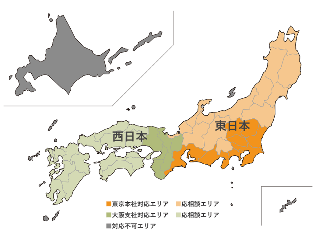 エリアのマップ